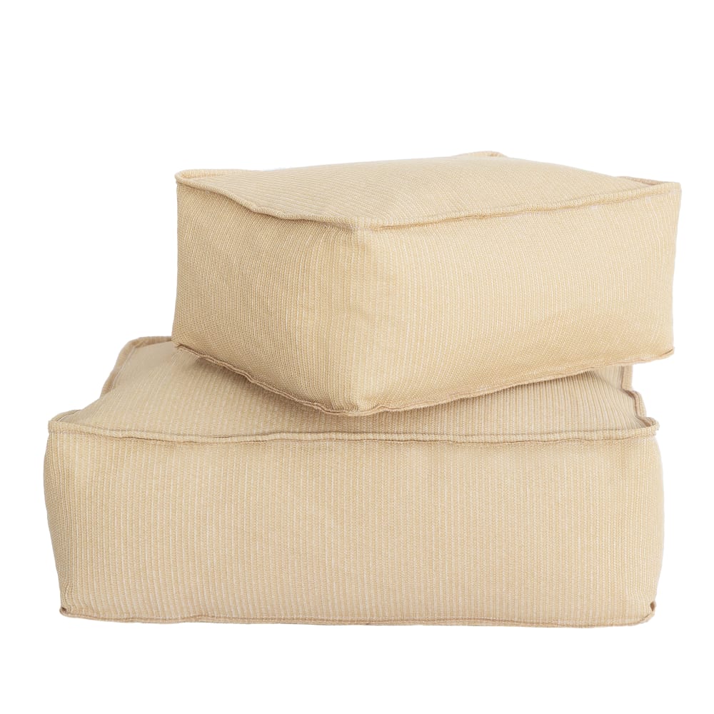 Coussin de sol extérieur en tissu effet raphia m - Maisons du Monde