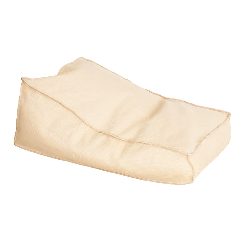 Bain de soleil extérieur flottant déhoussable en tissu effet raphia