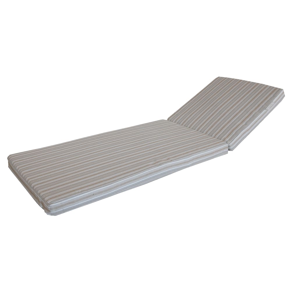 Matelas extérieur pour transat - déhoussable en tissu rayé
