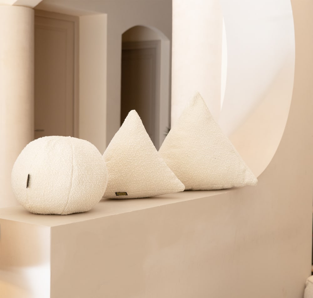 Coussin balle en bouclette - Maisons du Monde