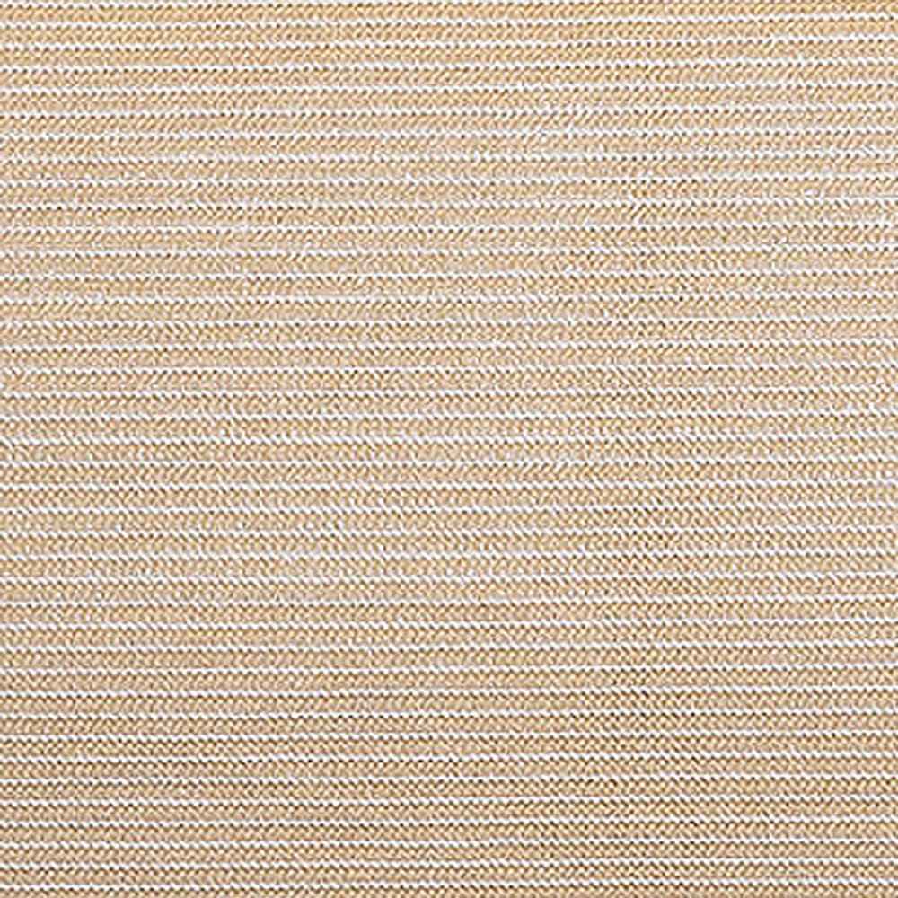 Lit bain de soleil extérieur en mousse rond effet raphia rayé