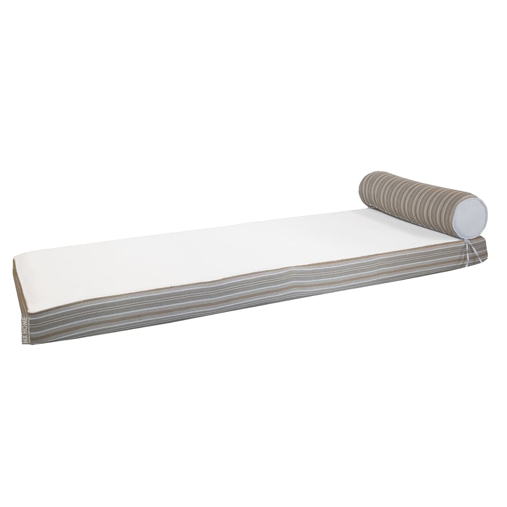 Matelas extérieur réversible recto rayé & verso blanc - Simple
