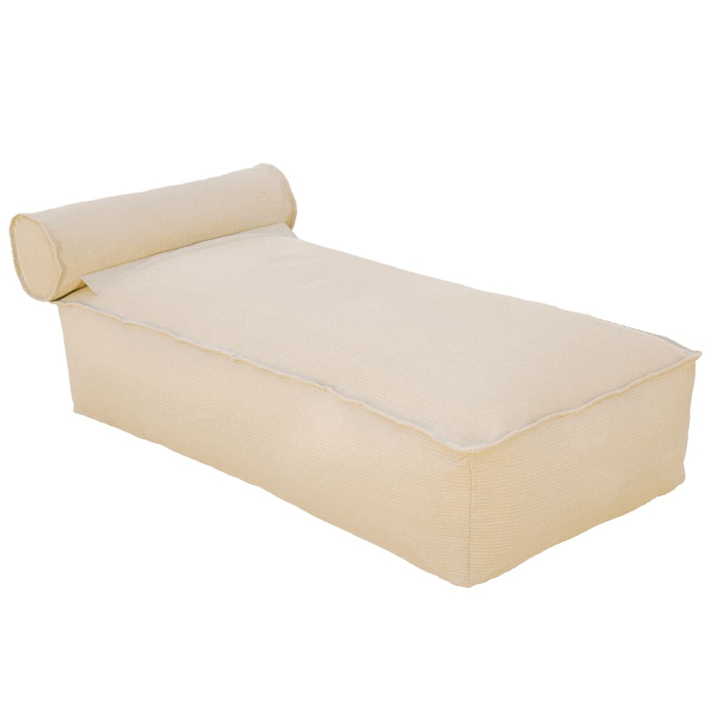 Transat extérieur flottant déhoussable en tissu effet raphia