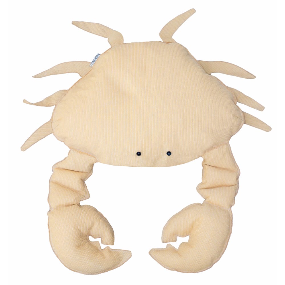 Pouf crabe extérieur flottant déhoussable en tissu effet raphia