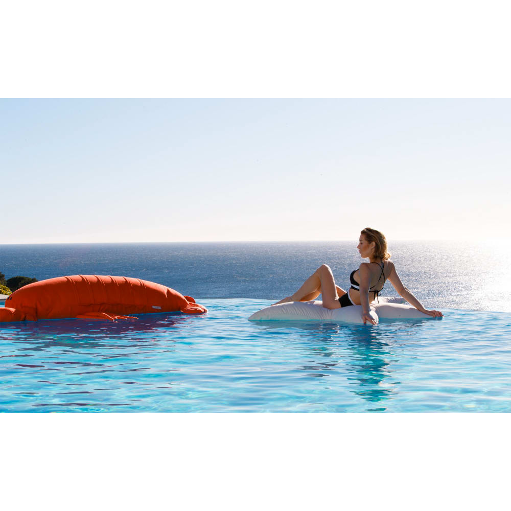 Pouf homard extérieur flottant déhoussable orange - Maisons du Monde
