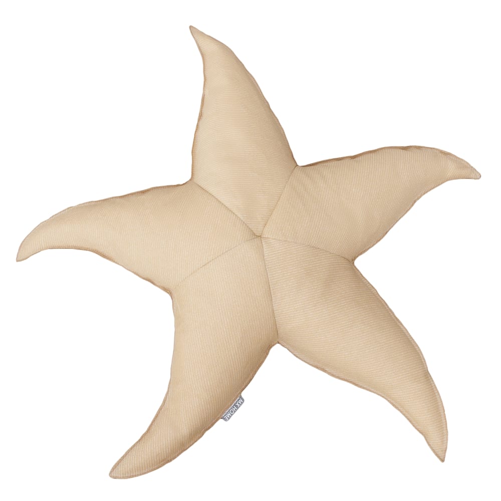 Pouf étoile de mer extérieur flottant déhoussable effet raphia