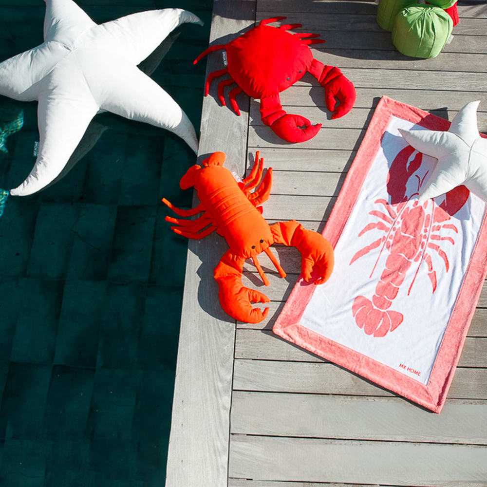 Coussin extérieur homard orange vif - Maisons du Monde