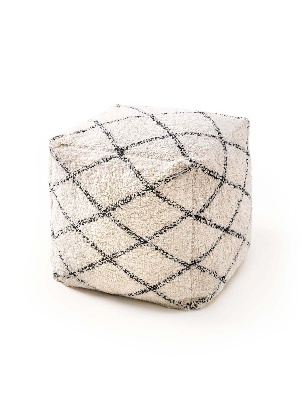 Pouf crème 45x45x45