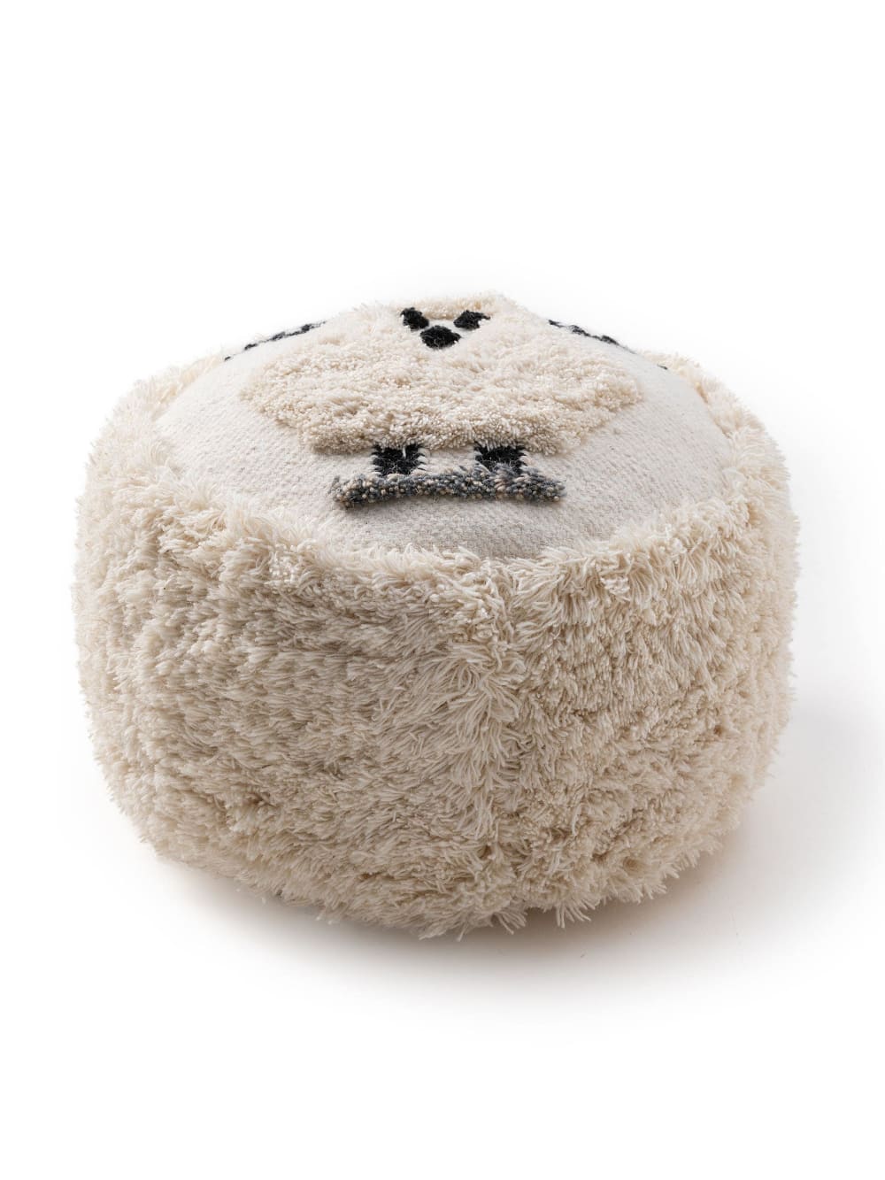 Pouf ivory 45x45x25 — Beyit