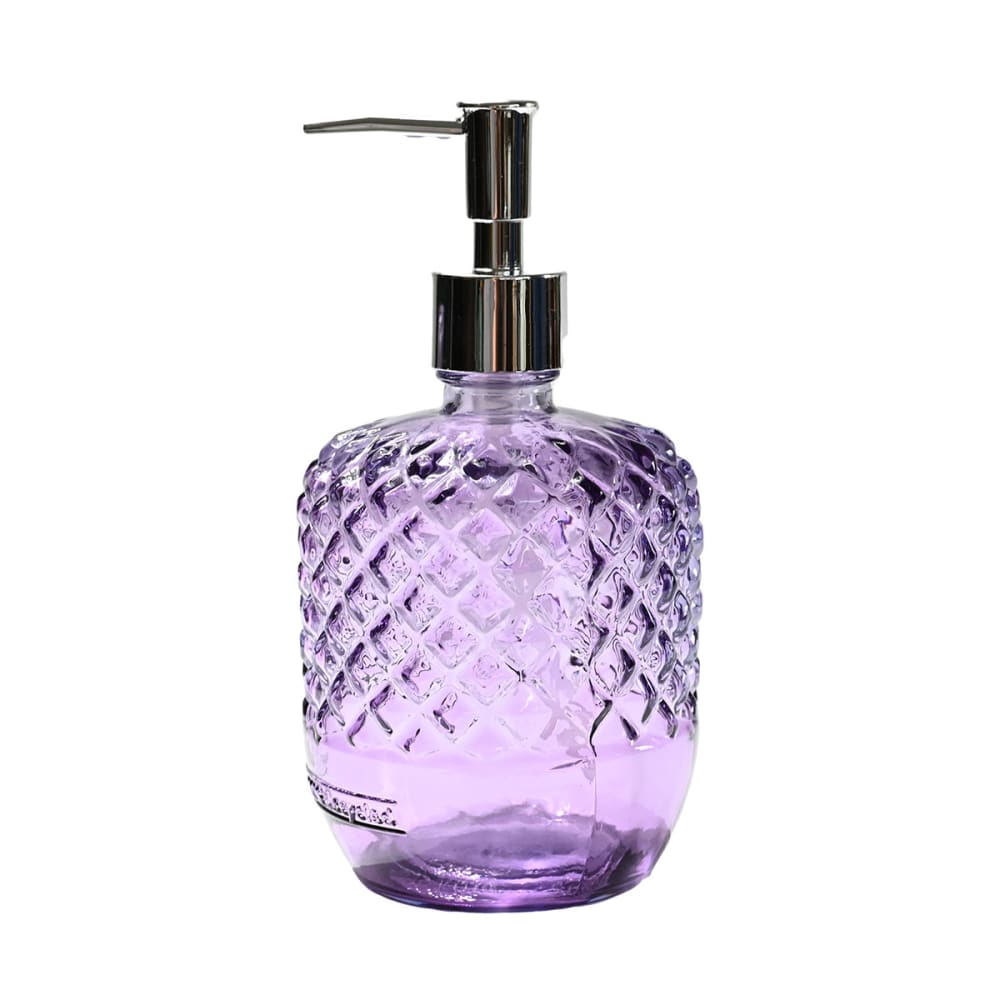 Ddistributeur de savon en verre recyclé parme 18 cm Ddistributeur de savon en verre recyclé parme 18 cm