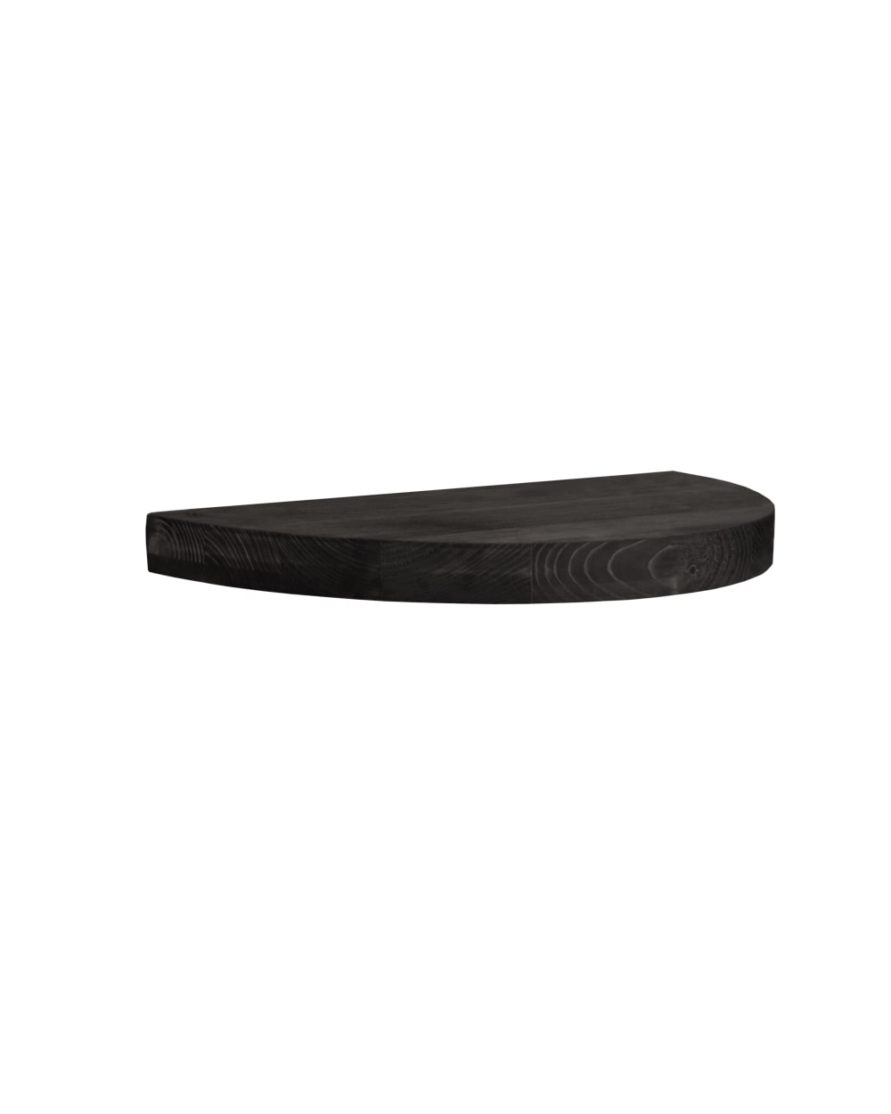 Table de chevet flottante en bois de sapin noir 3,2x40cm