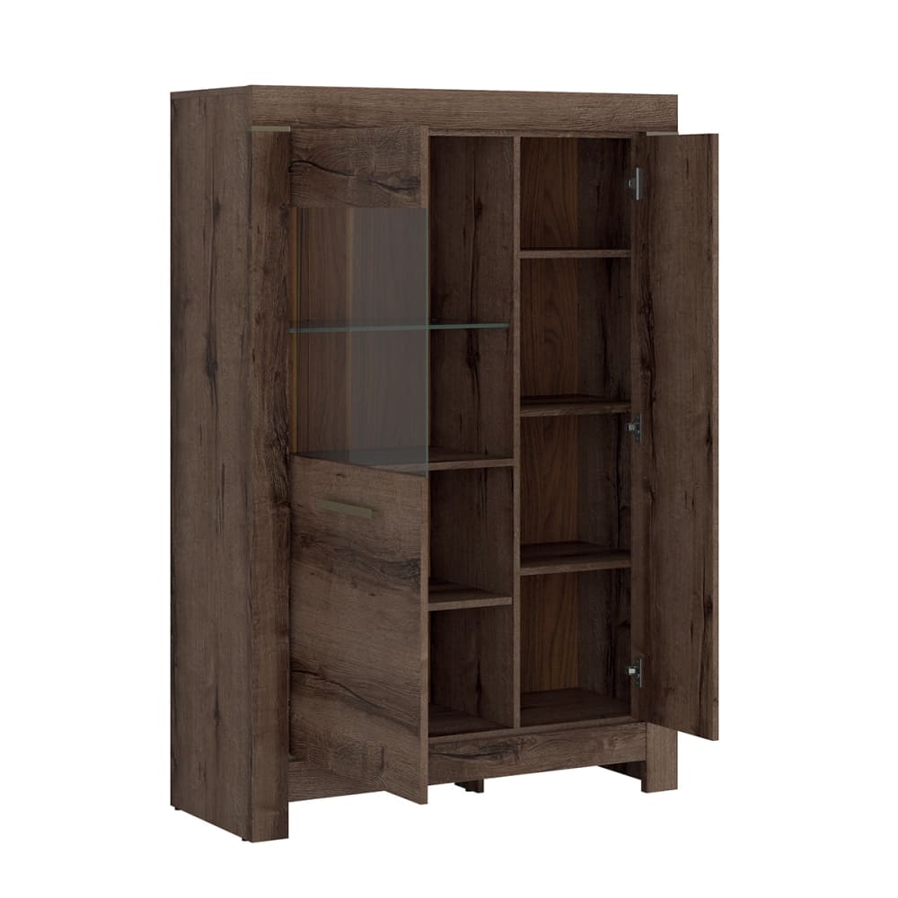2-türiger Geschirrschrank Spanplatten Dunkles Holz - Maisons Du