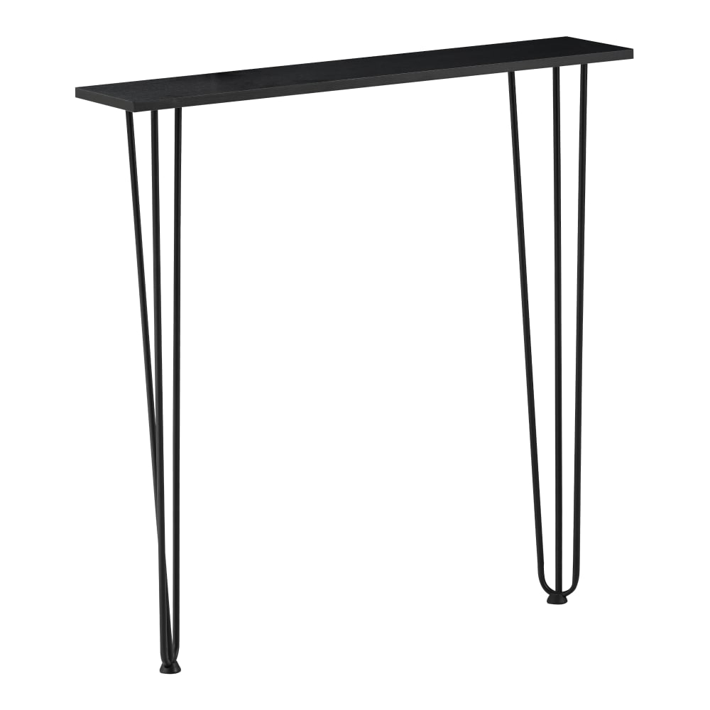 en casa Konsolentisch aus Metall 82 x 80 x 18 cm, in Schwarz Schwarz Metall