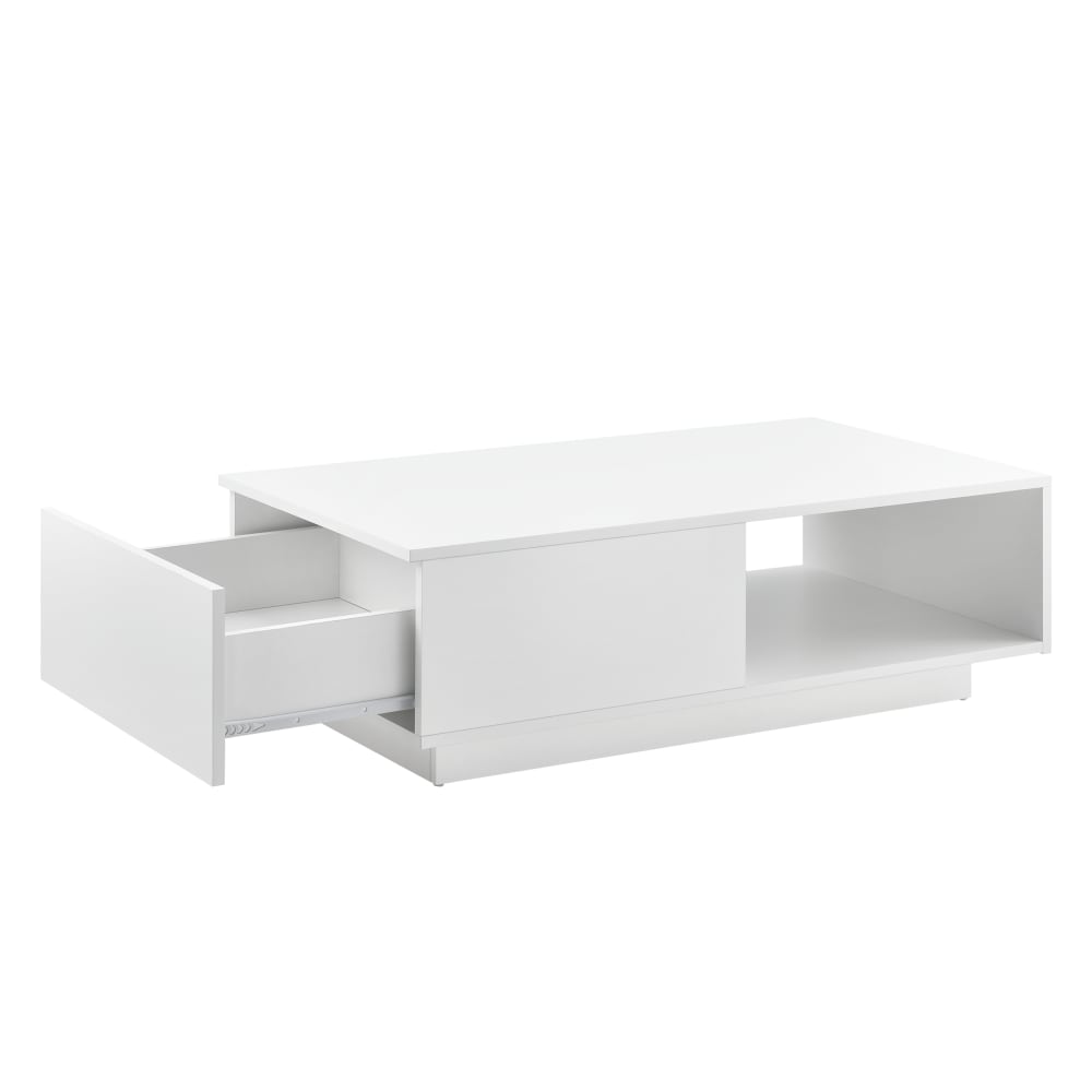 Couchtisch mit Schublade in Holzoptik 31 x 95 x 55 cm, Weiß -