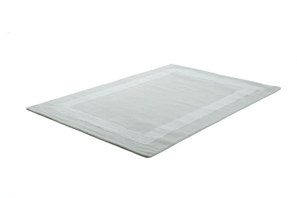 Tapis tufté main en laine naturelle Gris 60x90 cm — vue 4