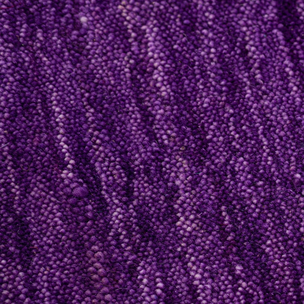 Tapis salon - tissé main - 100% laine naturelle - violet 040x060 cm — vue 4