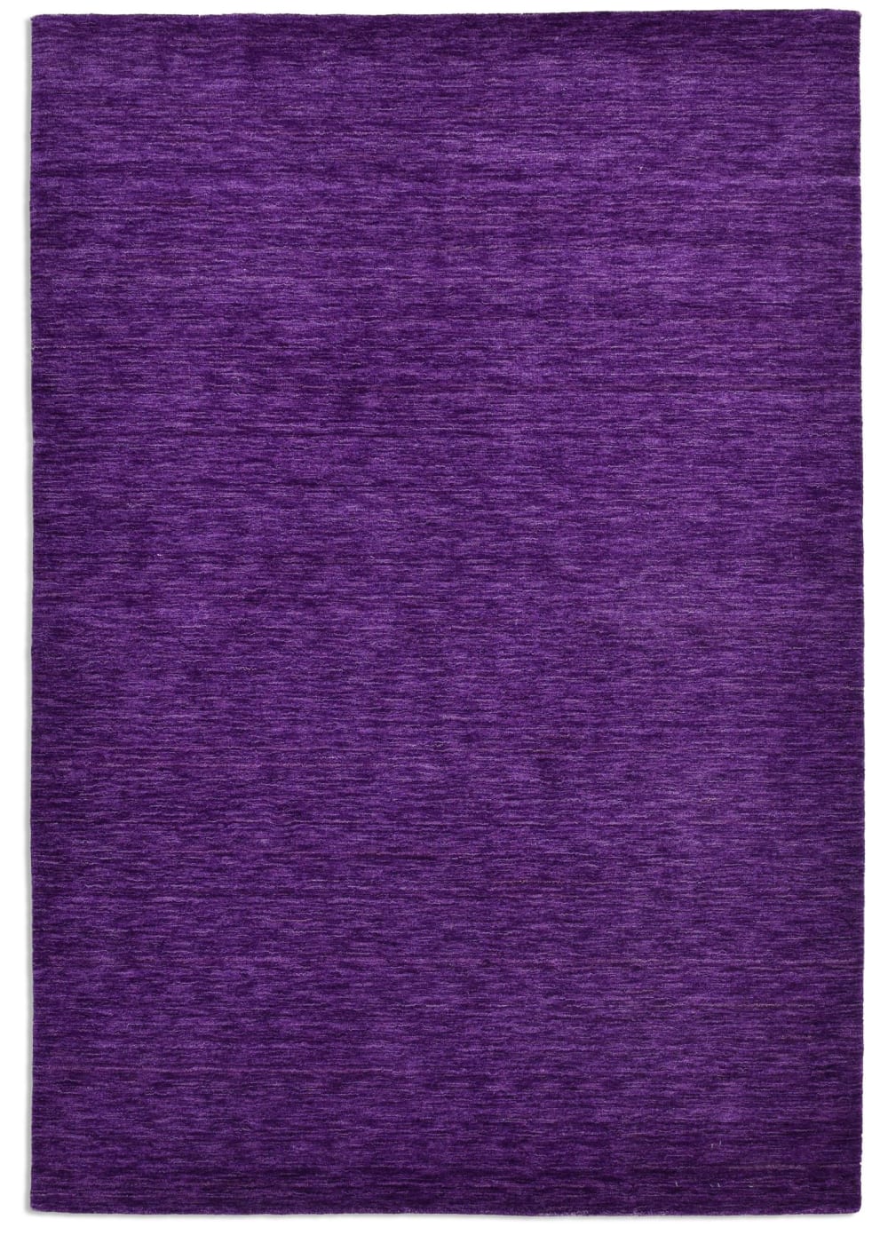 THEKO Tapis salon - tissé main - 100% laine naturelle - violet 090x160 cm