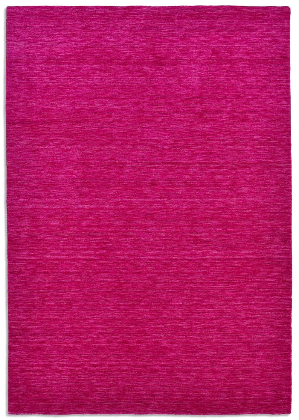 THEKO Tapis salon - tissé main - 100% laine - rose foncé 170x240 cm