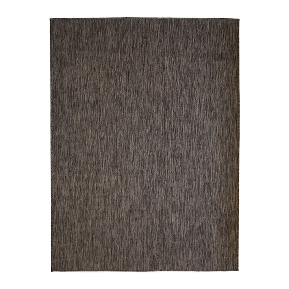 Tapis extérieur intérieur aspect jute marron 195x275