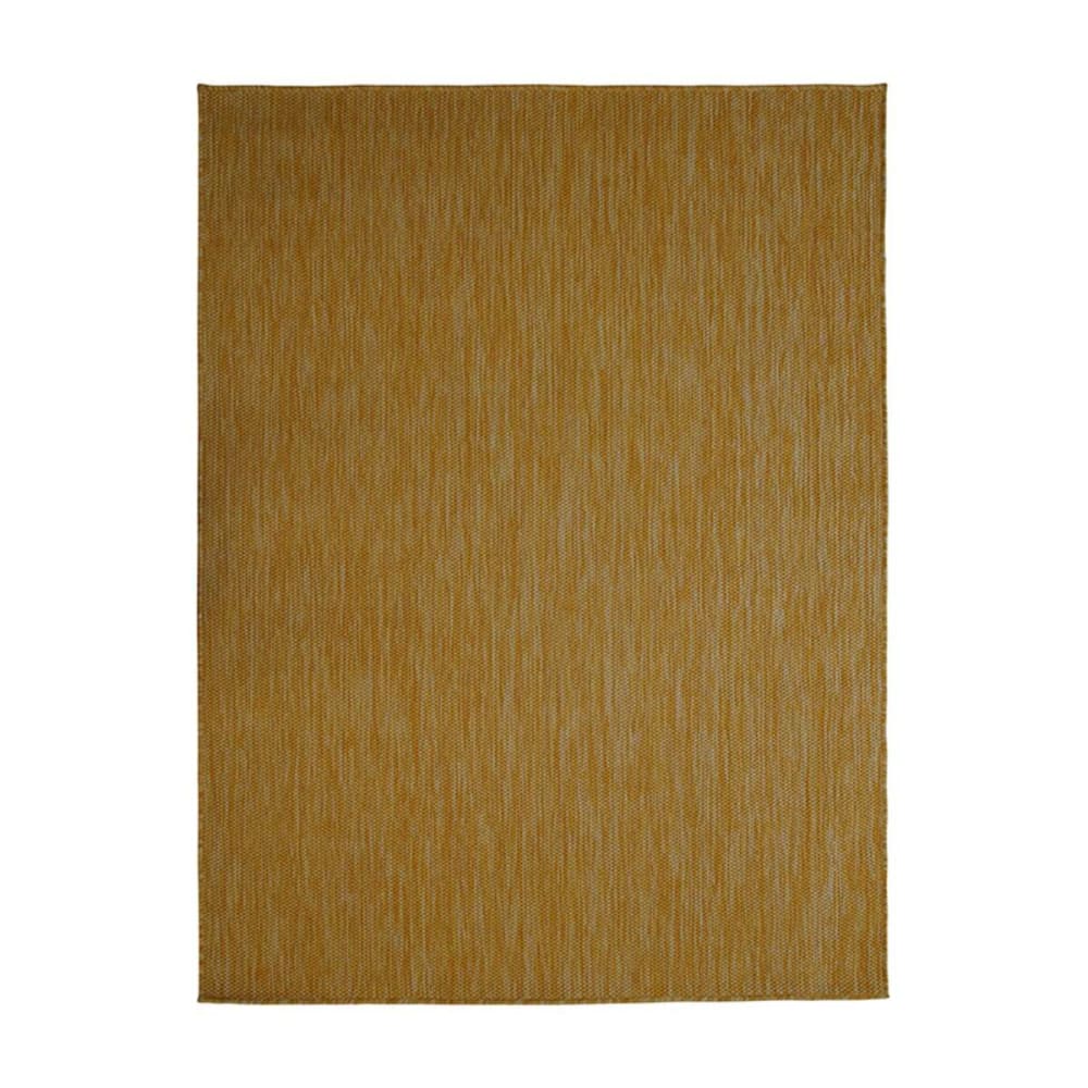 Tapis   aspect jute jaune 133x170
