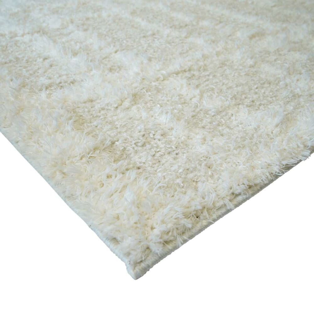 Tapis moderne relief géométrique crème 133x170 — vue 4