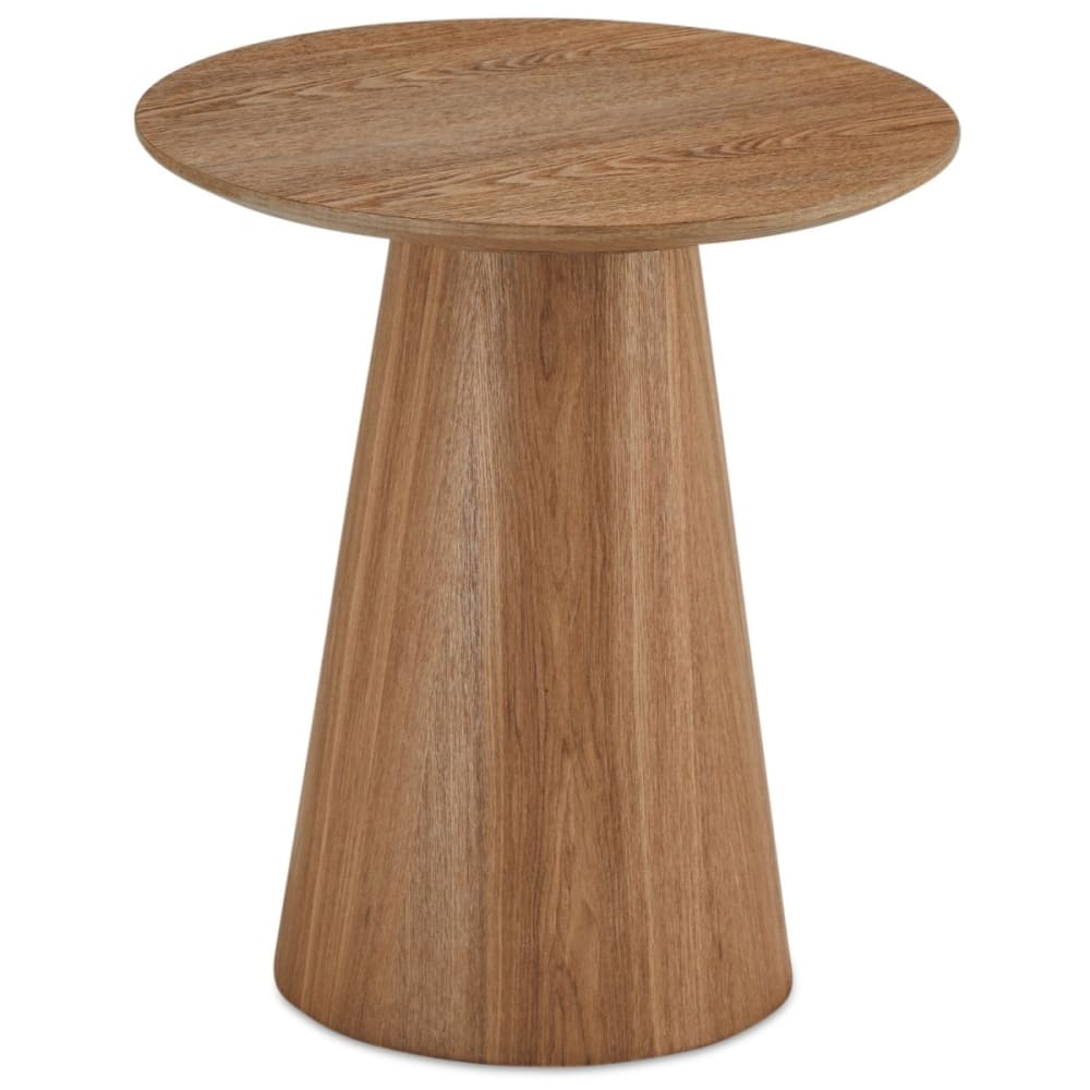 Table basse ronde style scandinave naturel