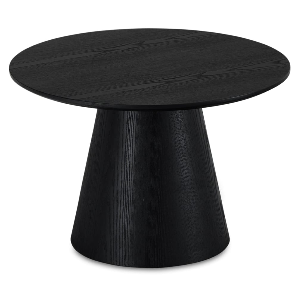 Table+basse+ronde+style+scandinave+noir