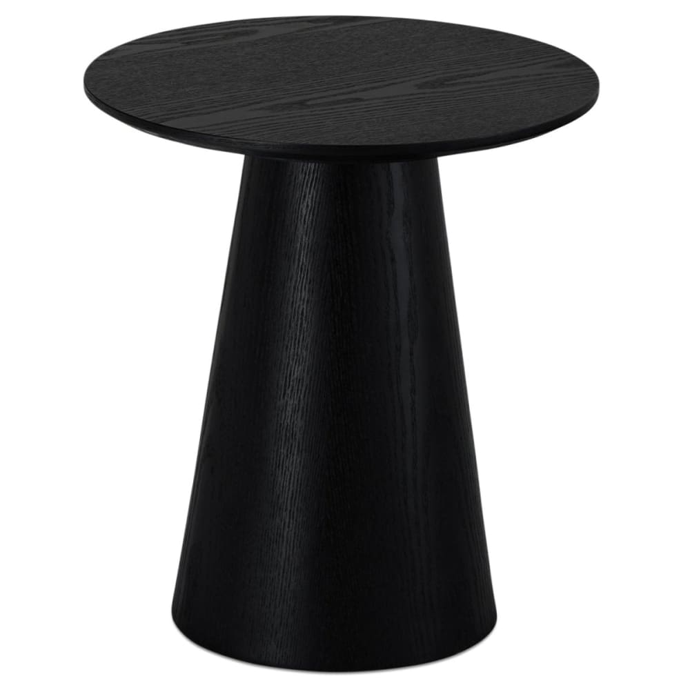 Table basse ronde style scandinave noir