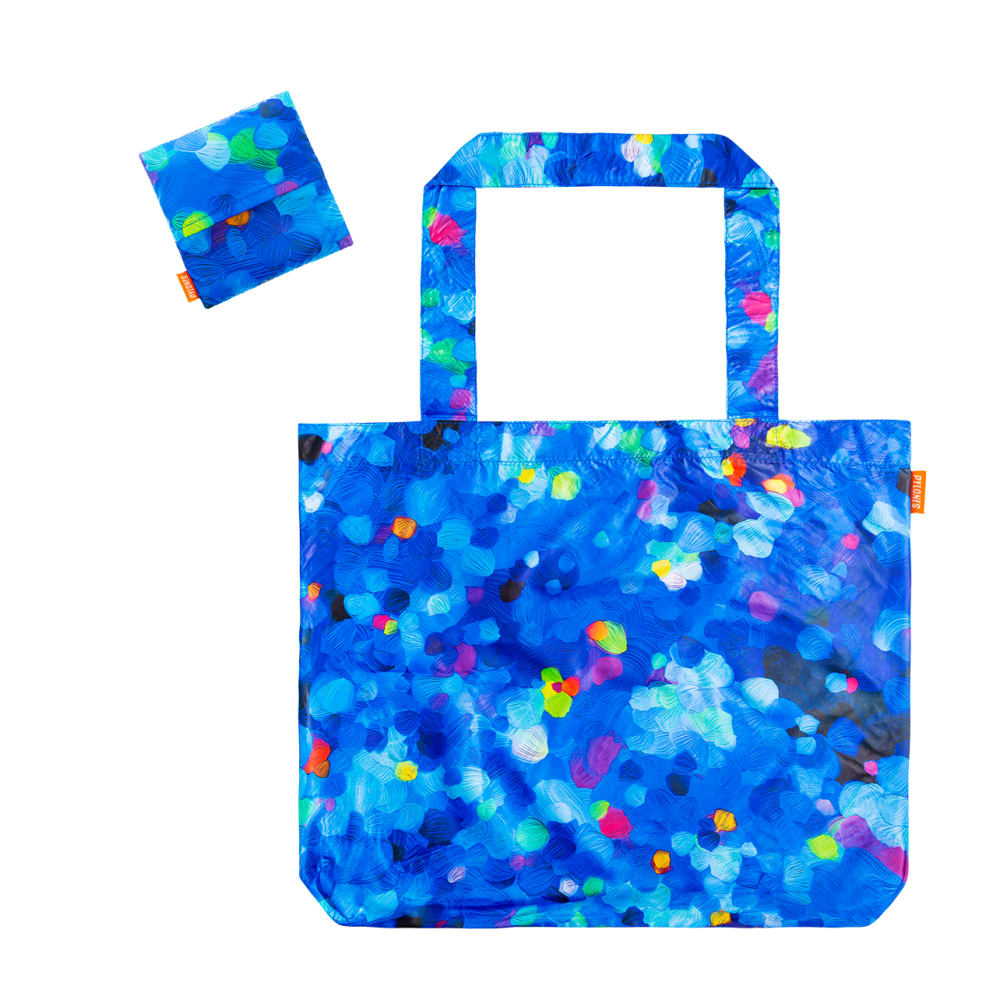 Pylones Sac de courses bleu polyester 48 x 38 x 7 cm - Pvc - Poly Chlorure De Vinyle