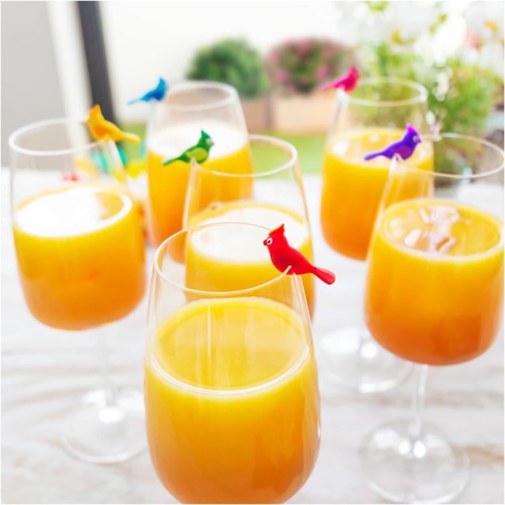 Set de 6 marqueurs de verre  Aperuche silicone 3 x 3 x 1 cm - Maisons du Monde