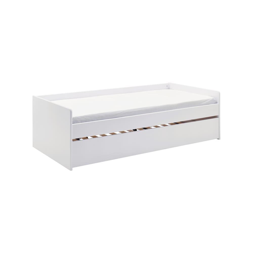 CAMIF - Lit banquette gigogne en bois 90 x 190 cm blanc