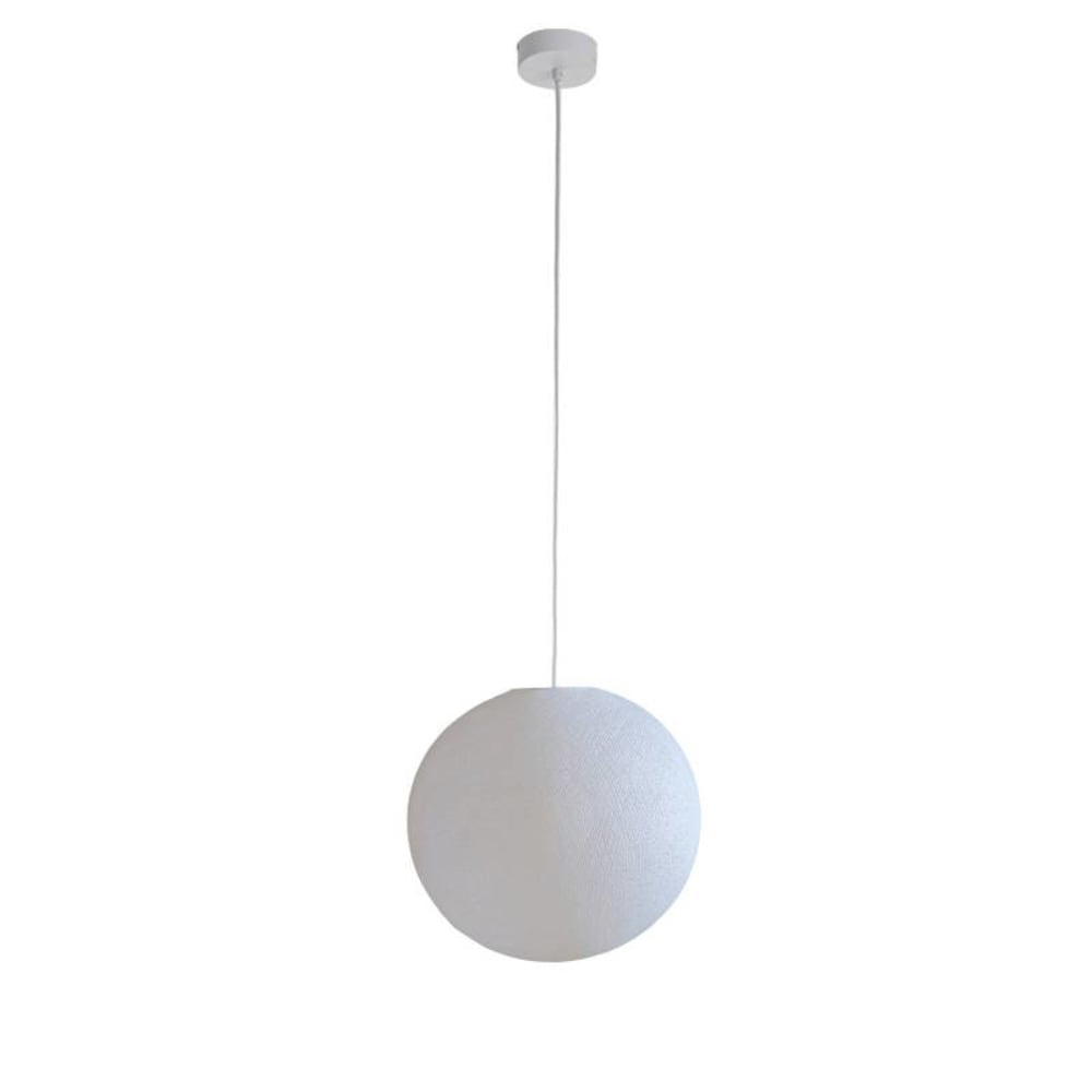 Suspension simple globe 31 blanc