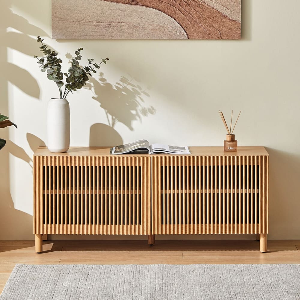 Buffet 2 portes bois/frêne 120 cm - Maisons du Monde
