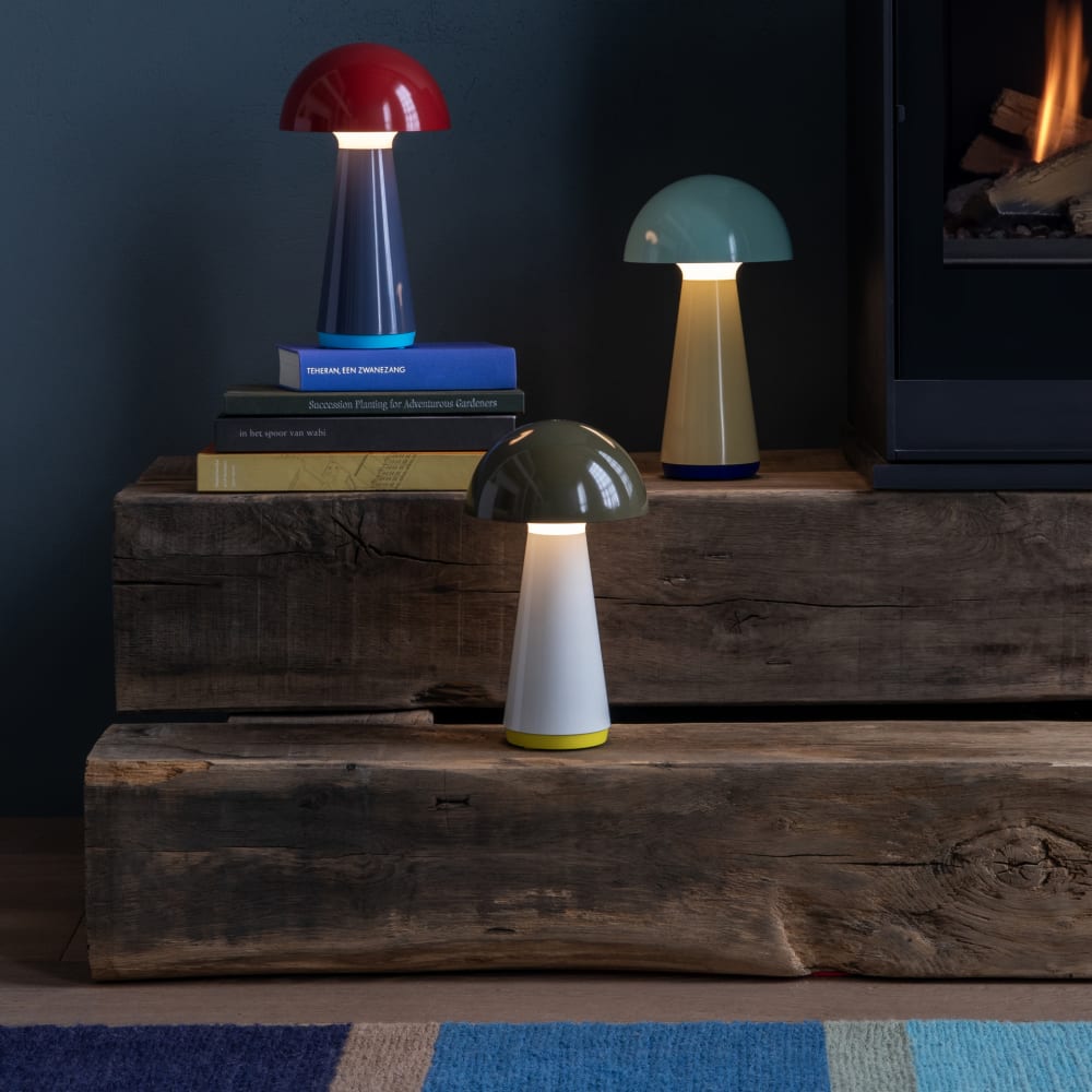 Lampe de table h28cm menthe glacier — vue 4