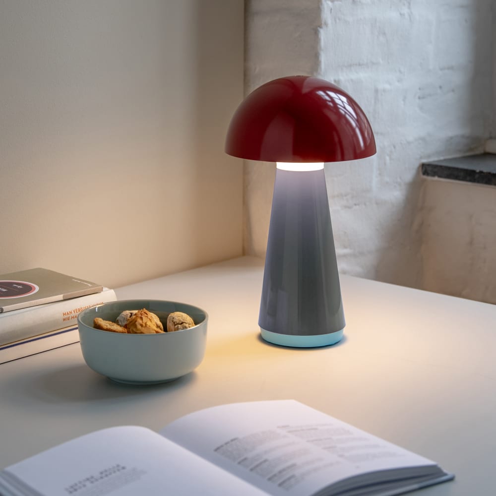 Lampe de table h28cm rouge - Maisons du Monde