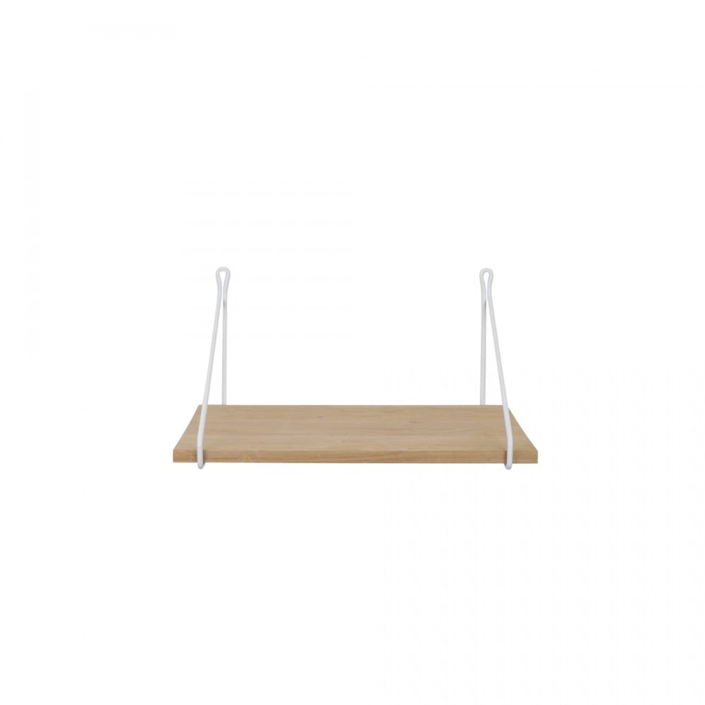 Etagère vintage chêne rustique brut 40 x 25 cm