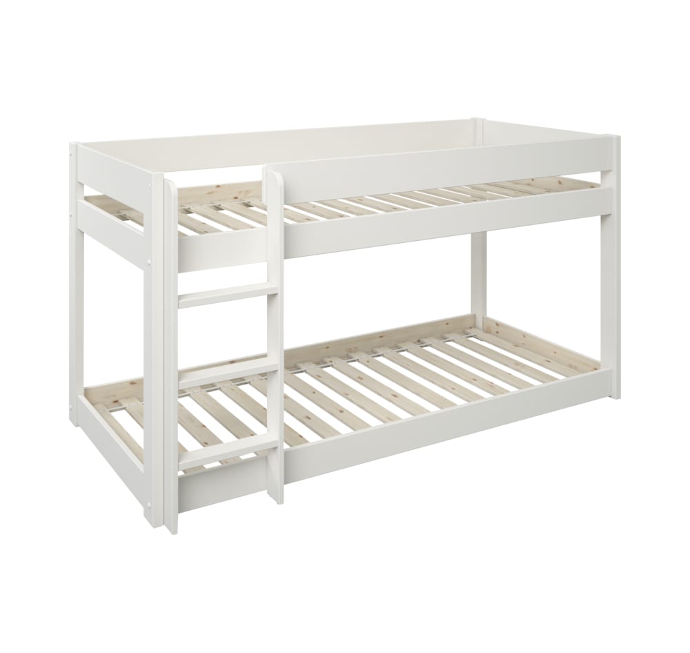 Lits superposés en bois massif  90 x 200 cm blanc (CAMIF) - Couverture