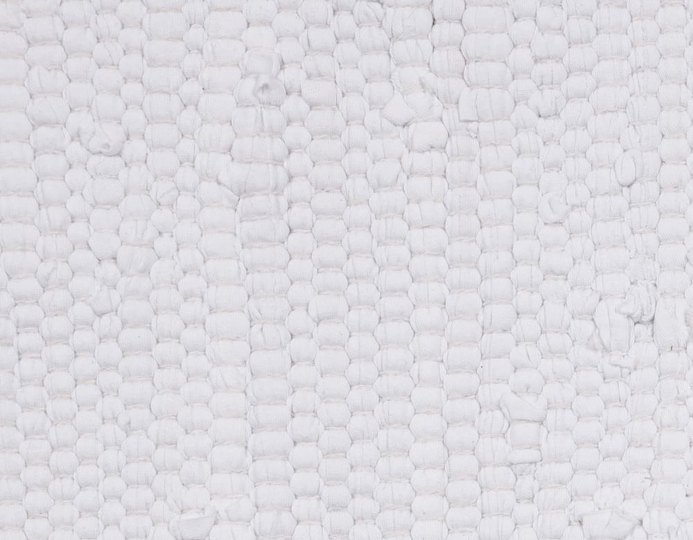 Tapis réversible en coton - tissé à la main - Blanc 60x120 — vue 4