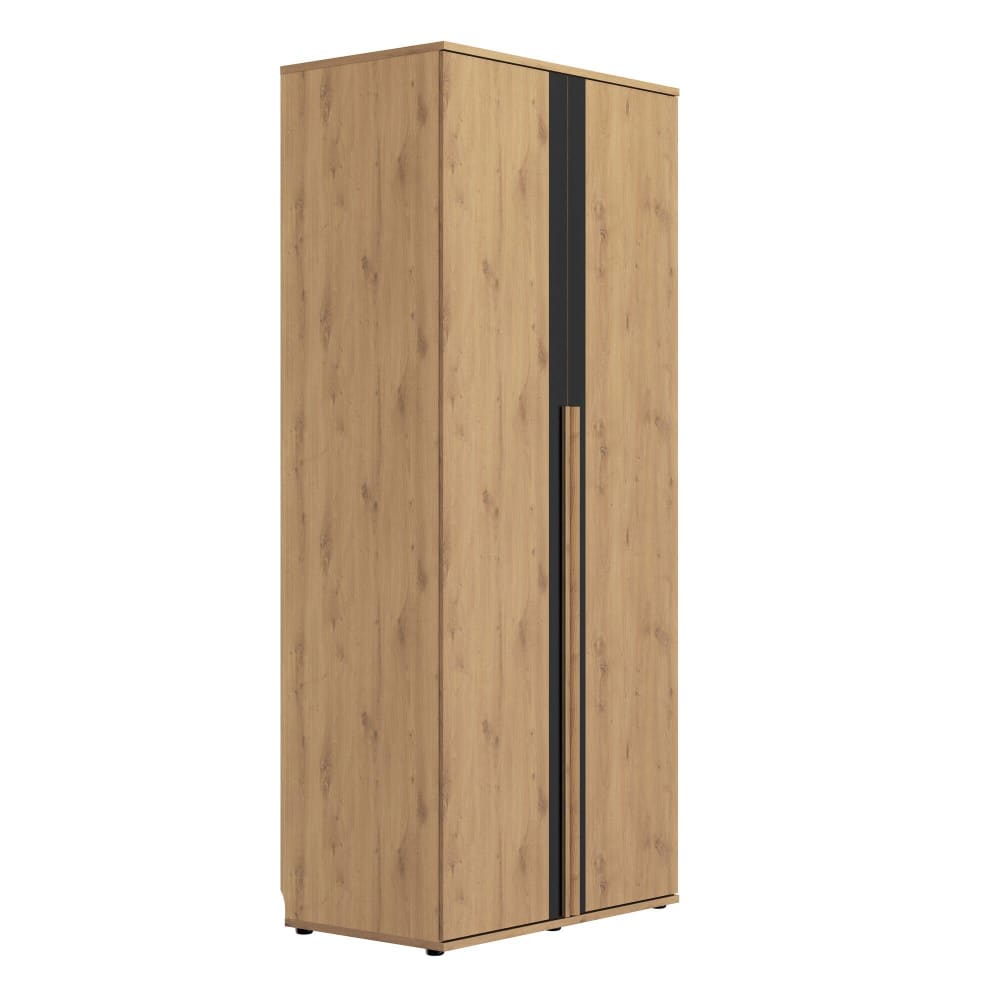 Dressing 2 portes effet bois clair