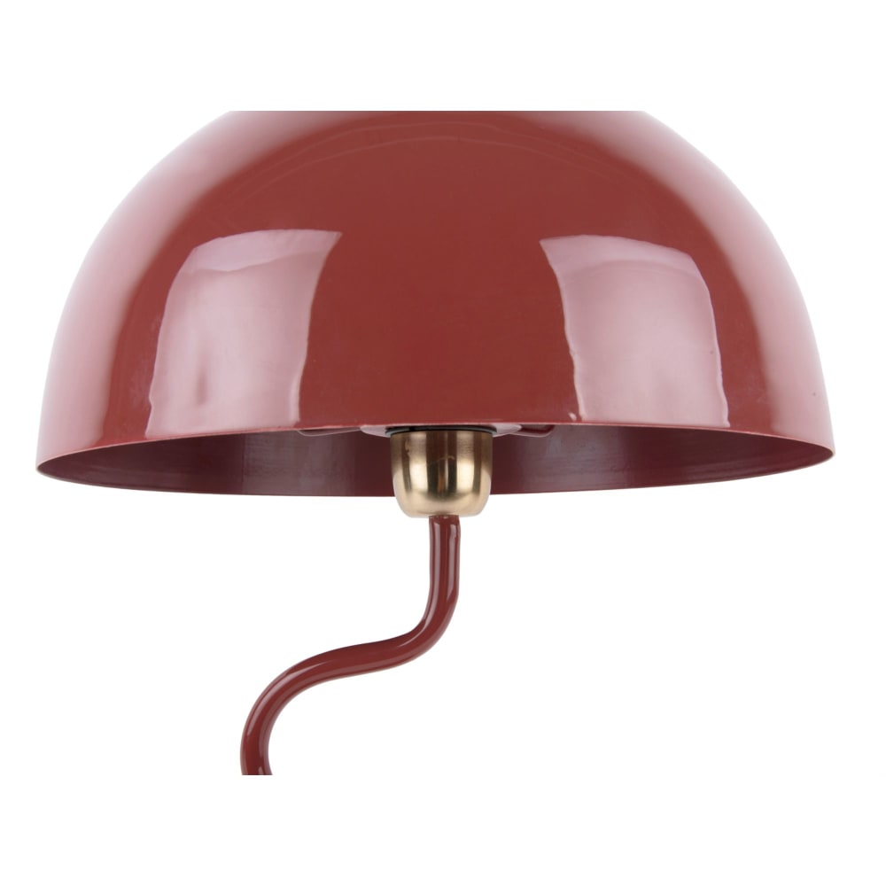 Lampe de table marbre rouge 31x31x54cm — vue 3