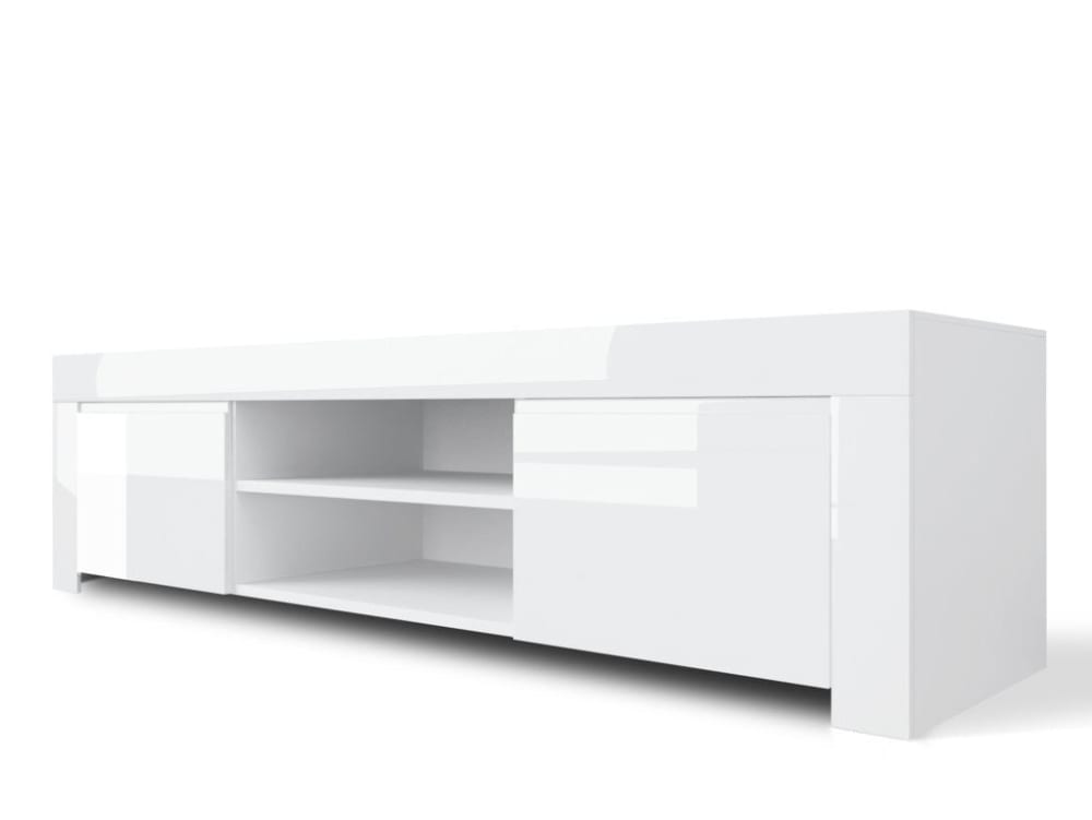 mueble tv de melamina blanca