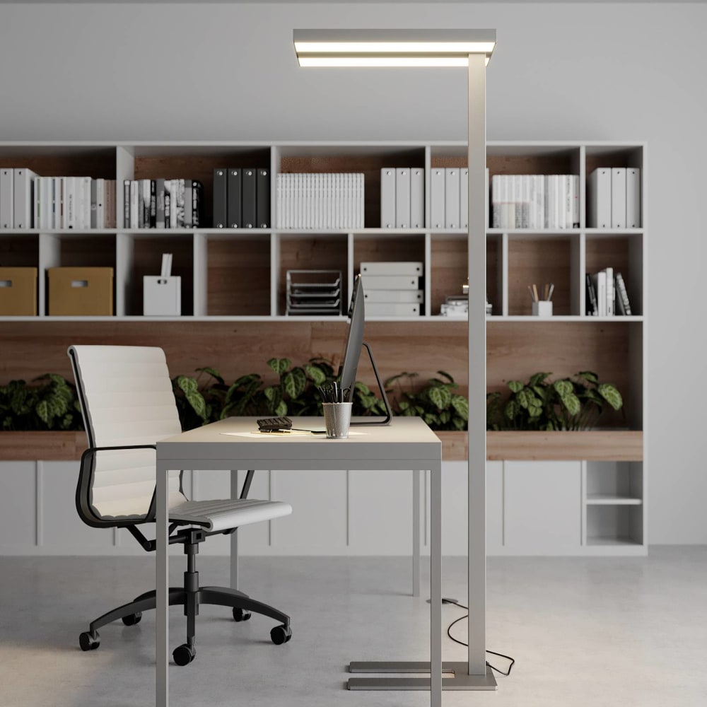 Lampadaires de bureau en aluminium gris — vue 4