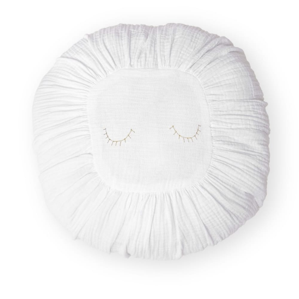 Coussin en coton blanc 11x35x35cm