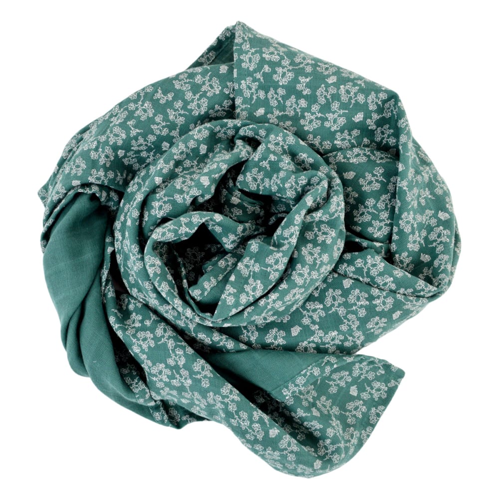 Maxi-lange coton bio* vert sapin 120x120 cm - Maisons du Monde