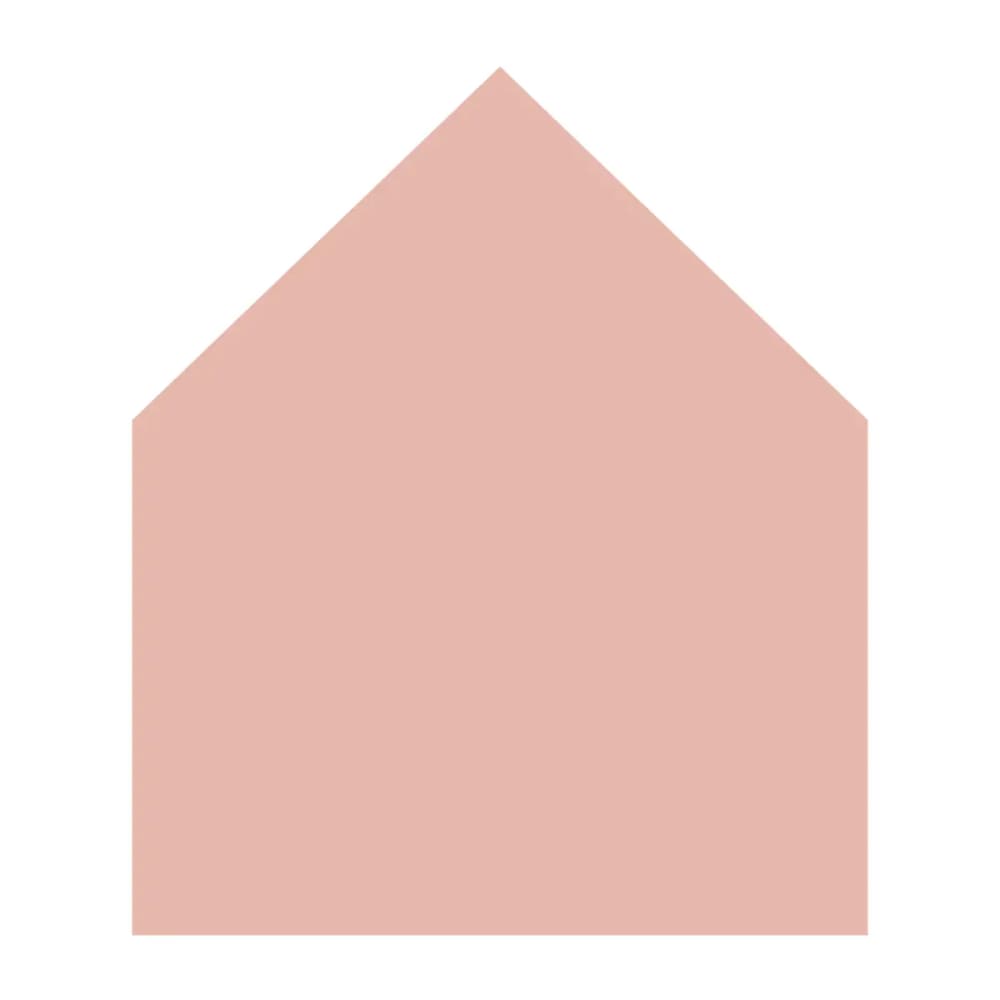 Decochic Selbstklebender Vinylaufkleber mit Hütte, rosa Pva - Polyvinylacetat Kinder