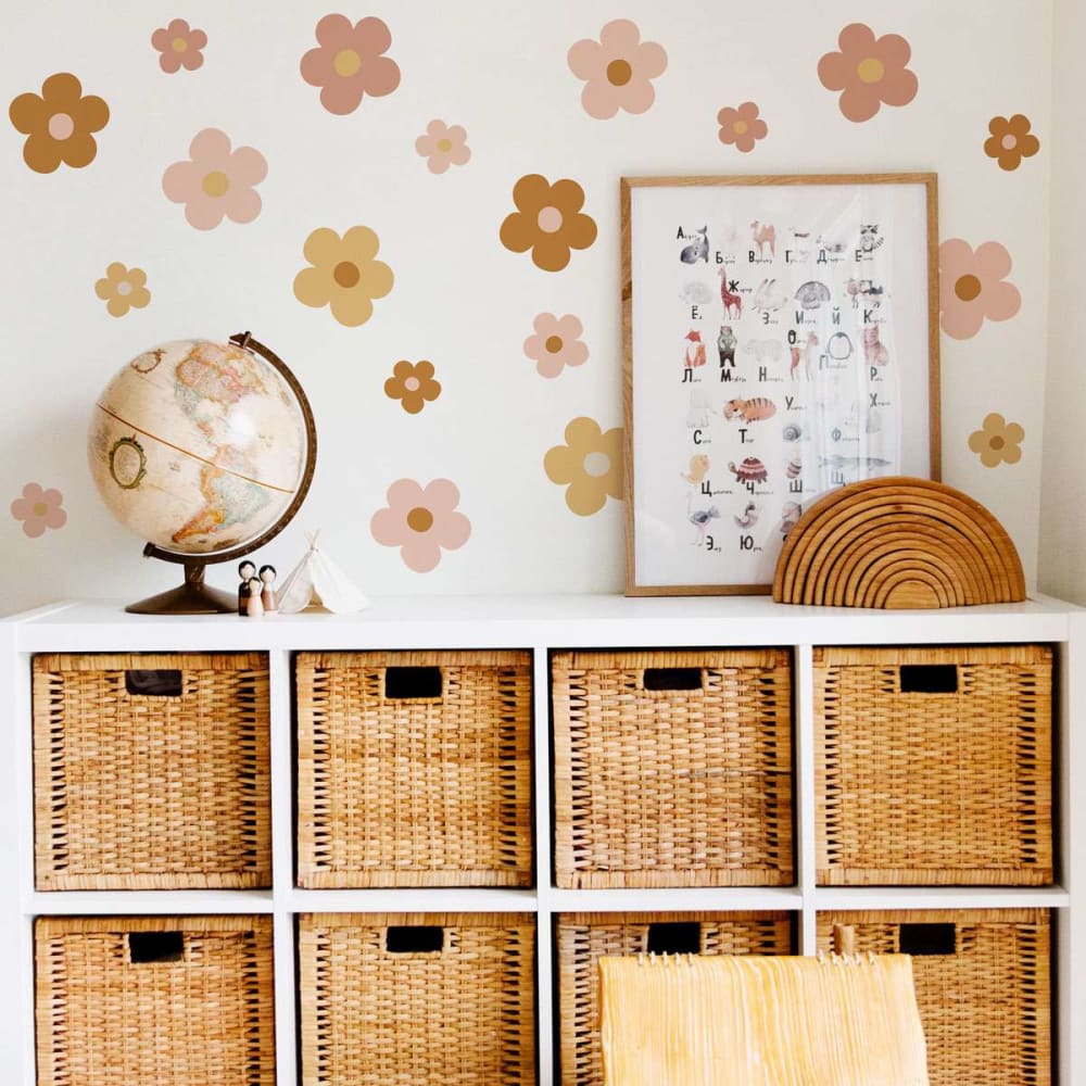 Stickers muraux en vinyle groovy marguerites multicolore - Maisons du Monde