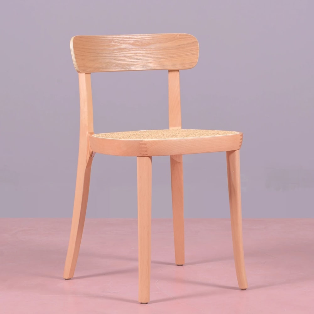 Designstuhl aus Eschenholz und natürlichem - Maisons Du Monde
