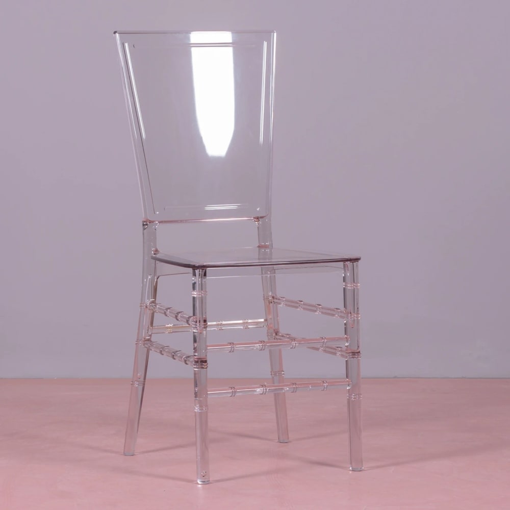 Designerstuhl aus transparentem Polycarbonat, transparent -