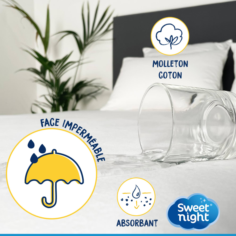 Protège matelas imperméable et anti acariens 200x200 cm - Maisons du Monde