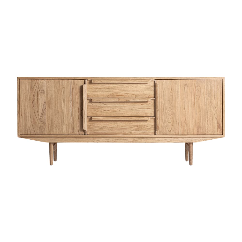 Buffet en bois de mindi marron 180x42x78 cm